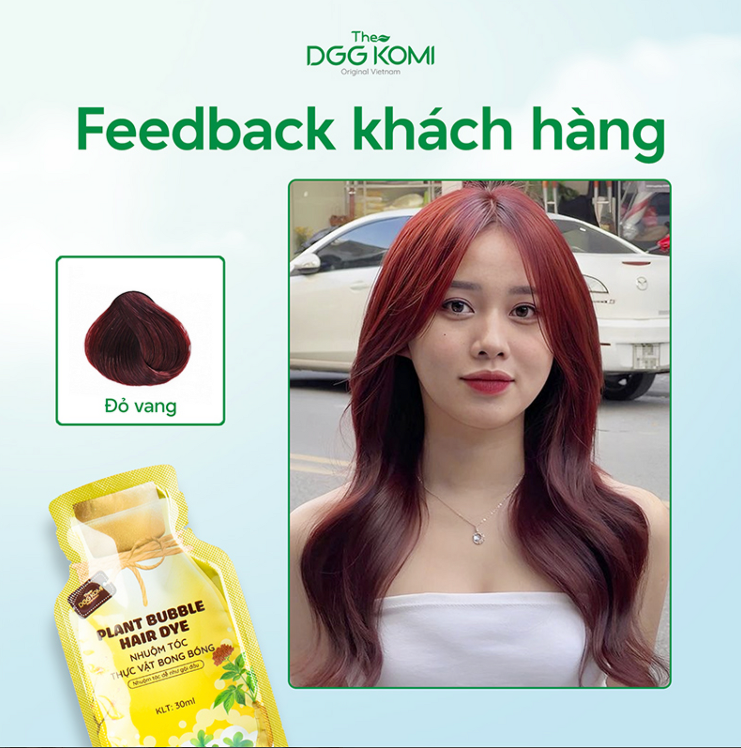 Plant Bubble Hair Dye (Wine Red)