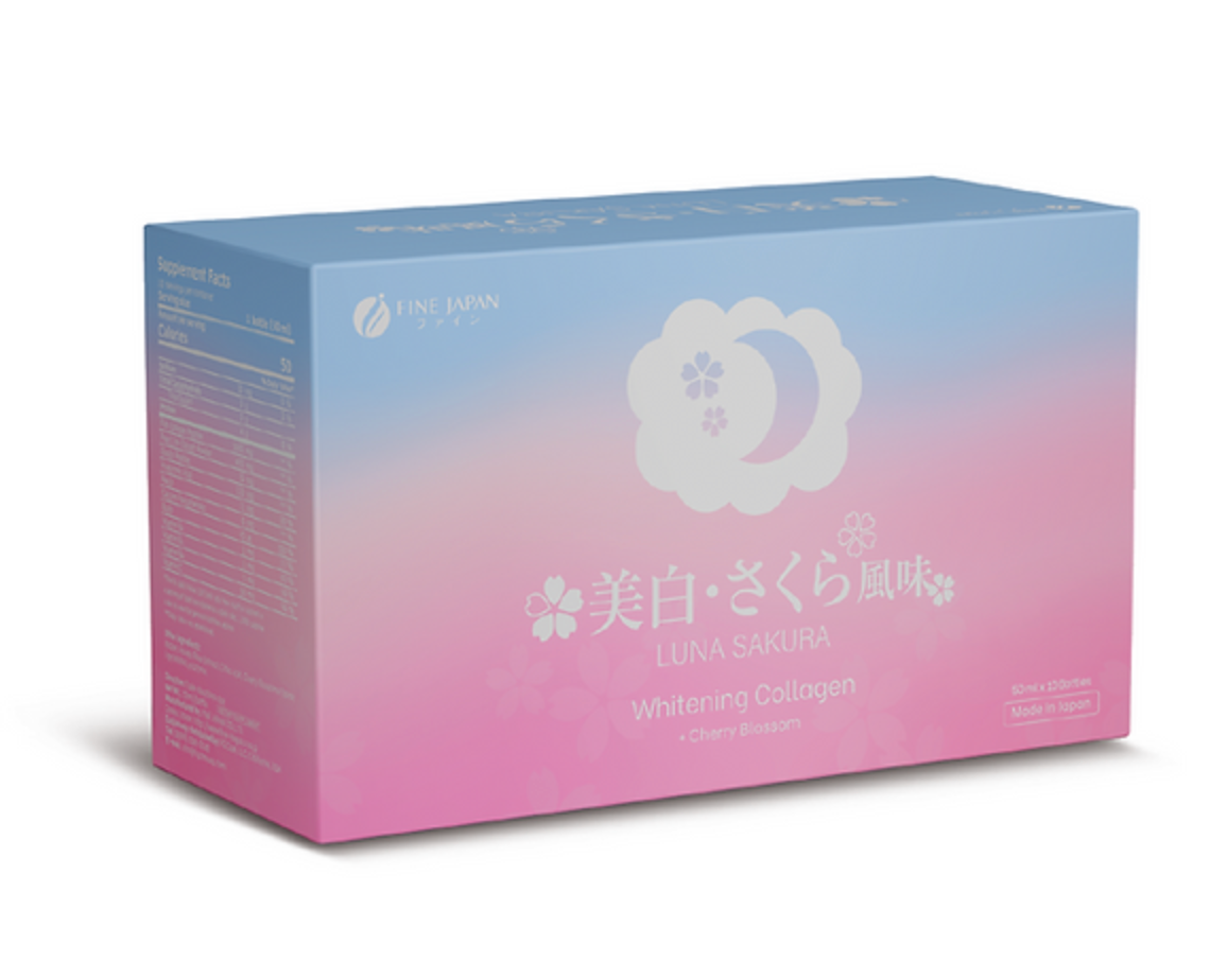 Luna Sakura Whitening Collagen - Collagen dưỡng trắng vị Hoa Anh Đào