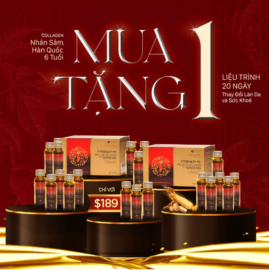 Liệu Trình 20 Ngày Thay Đổi Làn Da và Sức Khoẻ - Premium Collagen with Ginseng